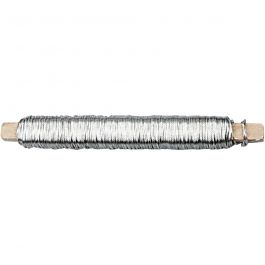 Bloemendraad, dikte 0,6 mm, zilver, 10x100 gr, 10x50 m/ 1 doos [HOB-51724]