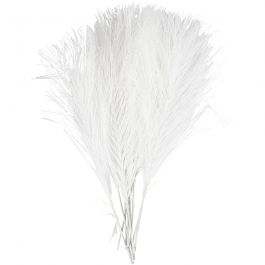 Kunstveren, L: 15 cm, B: 8 cm, wit, 10 stuk/ 1 doos [HOB-518050]