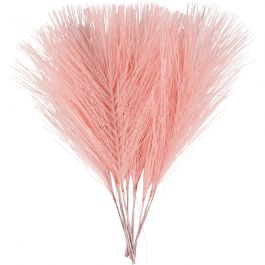 Plumes artificielles, L: 15cm, L: 8cm, rose clair, 10 pièces/ 1 Pq. [HOB-518053]