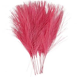 Plumes artificielles, L: 15cm, L: 8cm, rose, 10 pièces/ 1 Pq. [HOB-518054]