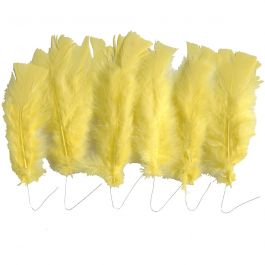 Veren, L: 11-17 cm, geel, 18 bol/ 1 doos [HOB-51848]