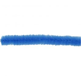 Chenille, L: 30 cm, dikte 6 mm, donkerblauw, 50 stuk/ 1 doos [HOB-52094]