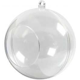 Boules avec ouverture, d 8 cm, diamètre intérieur 4,5 cm, 5 pièces/ 1 Pq. [HOB-52139]