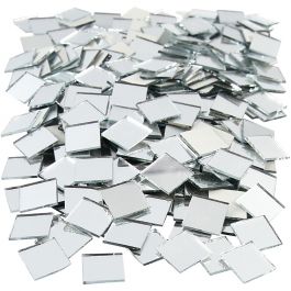 Tesselles de mosaïques miroirs, dim. 16x16 mm, ép. 1 mm, 500 pièces/ 1 Pq. [HOB-52279]