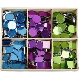 Mosaïques miroirs, dim. 15 mm, ép. 2 mm, 300 pièces/ 1 Pq. [HOB-52300]