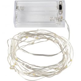 Guirlande LED, L : 3,15 M, argent, 1 pièce [HOB-52329]