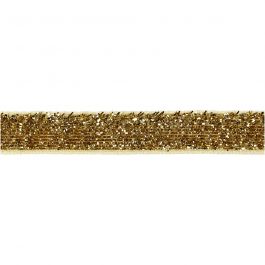 Ruban décoratif, L : 10 mm, or, 5 m/ 1 rouleau [HOB-52444]