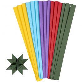 Vlechtstroken, L: 45 cm, d 6,5 cm, B: 15 mm, diverse kleuren, 500 stuk/ 1 doos [HOB-529099]