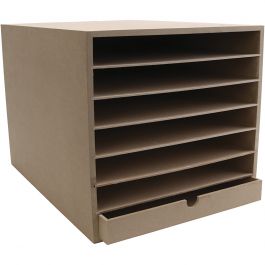 Unité de rangement pour papier, H : 32 cm, P: 45 cm, L : 32 cm, A3, 1 pièce [HOB-535103]