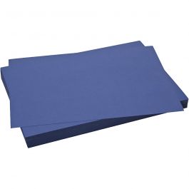 Papier Cartonné, feuille 50x70 cm, 270 gr, bleu foncé, 10 flles/ 1 Pq. [HOB-540954]