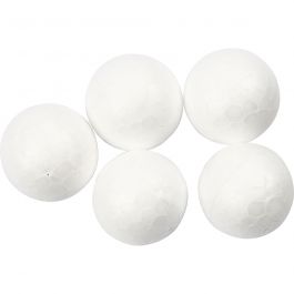 Boules en polystyrène, d 2cm, blanc, 200 pièces/ 1 Pq. [HOB-543000]