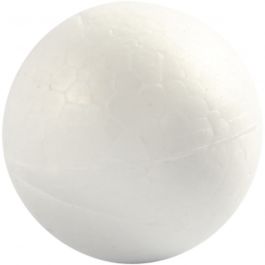 Boules en polystyrène, d 4cm, blanc, 10 pièces/ 1 Pq. [HOB-543021]