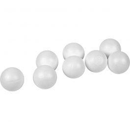 Boules en polystyrène, d 4cm, blanc, 100 pièces/ 1 Pq. [HOB-543022]