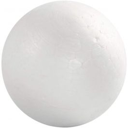 Boules en polystyrène, d 6cm, blanc, 50 pièces/ 1 Pq. [HOB-543062]