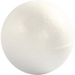 Boules en polystyrène, d 7cm, blanc, 5 pièces/ 1 Pq. [HOB-543070]