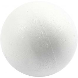 Boules en polystyrène, d 12cm, blanc, 25 pièces/ 1 sac [HOB-543130]