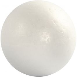 Boules en polystyrène, d 12cm, blanc, 5 pièces/ 1 Pq. [HOB-54313]