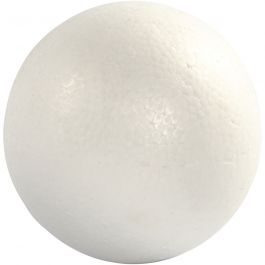 Boules en polystyrène, d 14,8cm, blanc, 1 pièce [HOB-54314]