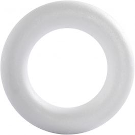 Ring, afm 21,5 cm, dikte 45 mm, wit, 1 stuk [HOB-54318]