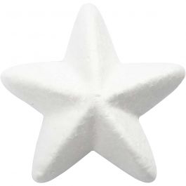 Sterren, B: 6 cm, wit, 50 stuk/ 1 doos [HOB-543280]