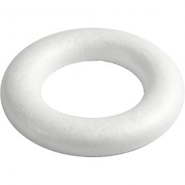 Anneaux avec dos plat, dim. 20cm, ép. 25 mm, blanc, 1 pièce [HOB-54348]