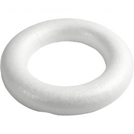 Anneaux avec dos plat, dim. 30cm, ép. 40 mm, blanc, 1 pièce [HOB-54350]