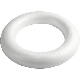 Anneaux avec dos plat, dim. 35cm, ép. 46 mm, blanc, 1 pièce [HOB-54351]