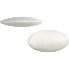 Ovnis en polystyrène, dim. 120x65 mm, ép. 27 mm, blanc, 100 pièces/ 1 Pq. [HOB-543710]