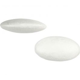 Ovnis en polystyrène, dim. 60x33 mm, ép. 20 mm, blanc, 100 pièces/ 1 Pq. [HOB-54385]