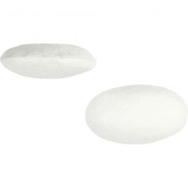 Ovnis en polystyrène, blanc, dim. 30x20 mm, 100 pièce/ 1 Pq. [HOB-54386]