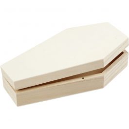 Cercueil avec fermeture magnétique, H: 4cm, L: 18cm, L: 10cm, 1 pièce [HOB-54417]