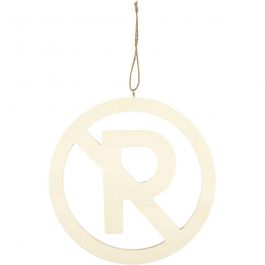 Schild, Niet parkeren, afm 21,3 cm, dikte 0,9 cm, 1 stuk [HOB-54454]