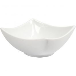 Schaal, H: 4,5 cm, d 10 cm, wit, 12 stuk/ 1 doos [HOB-55523]