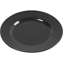 Bordjes, d 19 cm, zwart, 6 stuk/ 1 doos [HOB-55590]