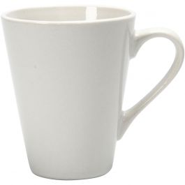 Mokken, H: 10 cm, d 5-8 cm, 250 ml, wit, 1 stuk [HOB-555980]