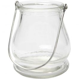 Lanterne, H: 10cm, d 9cm, 12 pièces/ 1 Pq. [HOB-55856]