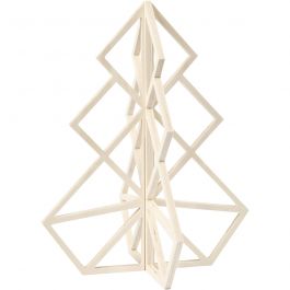 Kerstboom, H: 40 cm, B: 32 cm, 1 stuk [HOB-56174]
