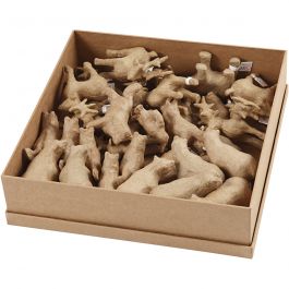 Pooldieren, H: 8-12,8 cm, L: 5,6-11,8 cm, 32 stuk/ 1 doos [HOB-56194]