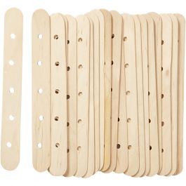 Constructiestokjes, L: 15 cm, B: 1,8 cm, gatgrootte 4 mm, 20 stuk/ 1 doos [HOB-563030]