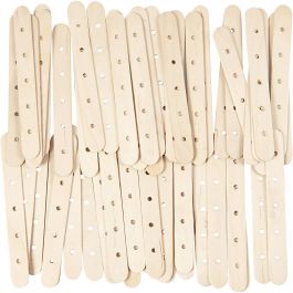 Constructiestokjes, L: 15 cm, B: 1,8 cm, gatgrootte 4 mm, 500 stuk/ 1 doos [HOB-56303]