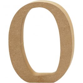 Cijfer, 0, H: 13 cm, dikte 2 cm, 1 stuk [HOB-56338]