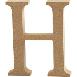 Letter, H, H: 8 cm, dikte 1,5 cm, 1 stuk [HOB-56367]