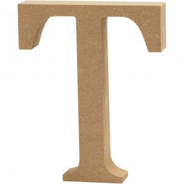 Letter, T, H: 8 cm, dikte 1,5 cm, 1 stuk [HOB-56379]