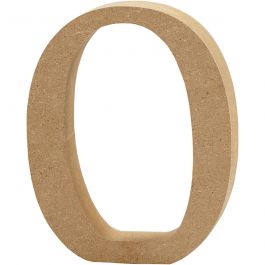 Cijfer, 0, H: 8 cm, dikte 1,5 cm, 1 stuk [HOB-56391]