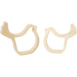 Kippen, H: 13 cm, D: 2 cm, B: 13 cm, 2 stuk/ 1 doos [HOB-56434]