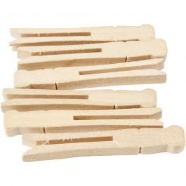 Pinces à linge, L: 9,5cm, L: 1,4cm, 100 pièces/ 1 Pq. [HOB-564452]