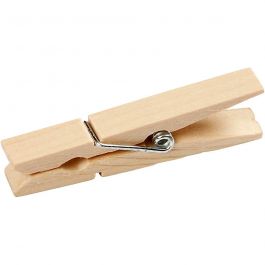 Wasknijpers, L: 48 mm, B: 6 mm, 50 stuk/ 1 doos [HOB-564550]