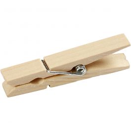 Wasknijpers, L: 48 mm, B: 6 mm, 20 stuk/ 1 doos [HOB-564551]