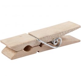 Wasknijpers, L: 7,2 cm, B: 2 cm, 10 stuk/ 1 doos [HOB-564570]