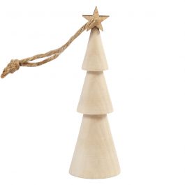 Sapin de Noël, H : 9 cm, 1 pièce [HOB-565115]